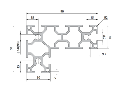P8-6090L Aluminum Profile,P8-6090L Aluminum Profile
