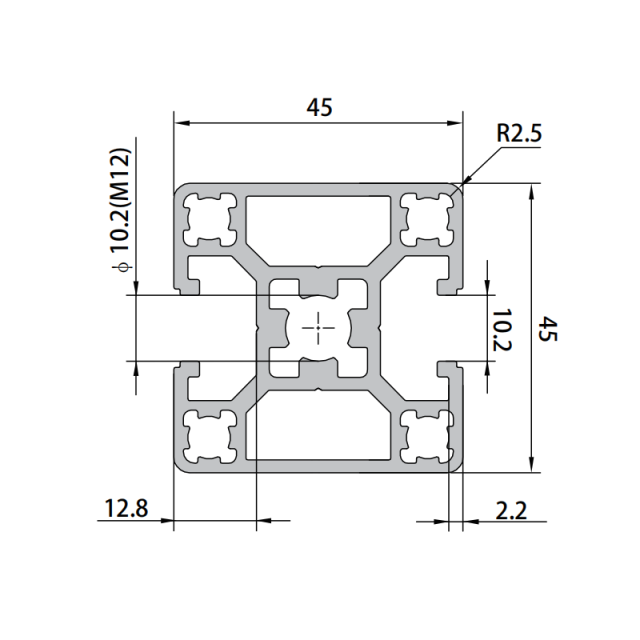 P10-4545-2N180 Aluminum Profile,P10-4545-2N180 Aluminum Profile