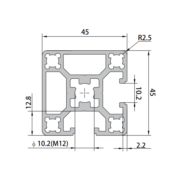 P10-4545-2N90 Aluminum Profile,P10-4545-2N90 Aluminum Profile