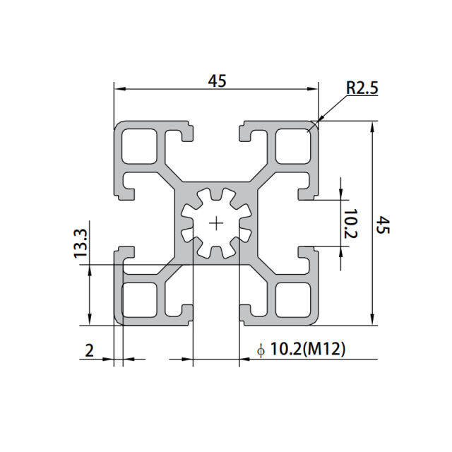 P10-4545 Aluminum Profile,P10-4545 Aluminum Profile