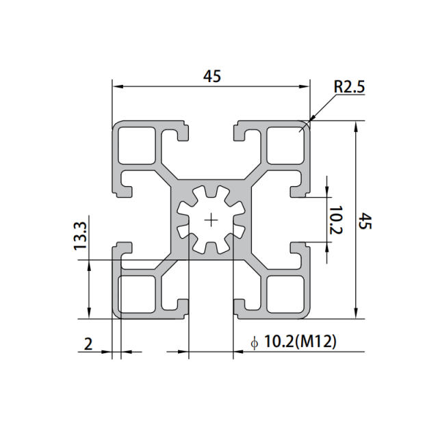 P10-4545L Aluminum Profile,P10-4545L Aluminum Profile