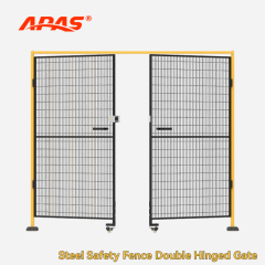 Steel Safety Fence Double Hinged Gate,Steel Safety Fence Double Hinged Gate