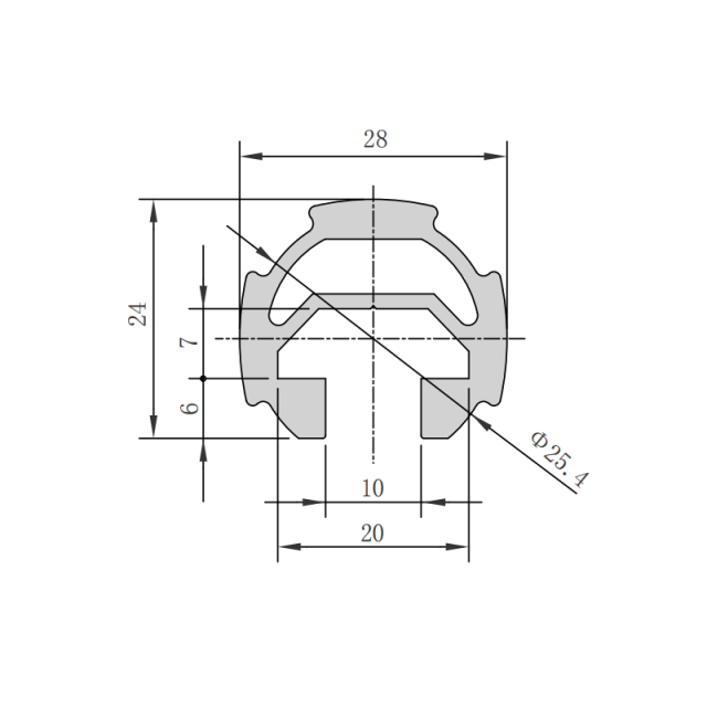 D28-B Aluminum Lean Tube,D28-B Aluminum Lean Tube