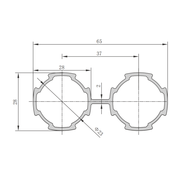 Aluminum Lean Tube D28-C,Aluminum Lean Tube D28-C