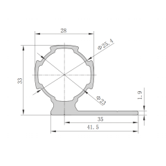 D28-E Aluminum Lean Tube,D28-E Aluminum Lean Tube