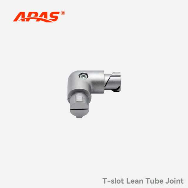 D28 L-shaped 90 degree lean tube joint for modular pipe system