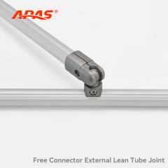 External lean tube joint installed on lean pipe structure