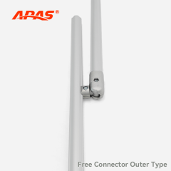 D28 Free Connector Outer Type vertical pipe joint for modular rack and pipe structure assembly