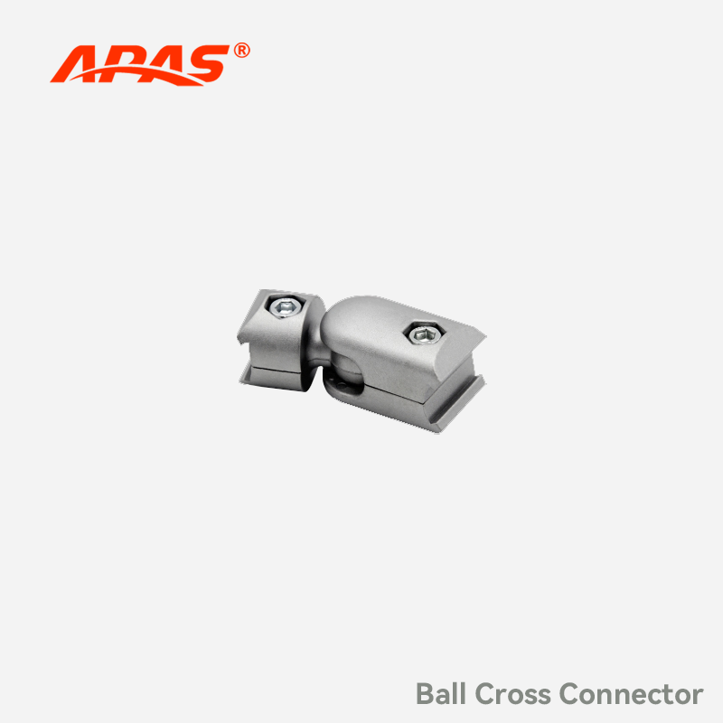 Ball Cross Connector APAS.D28.JT.MAF aluminum multi-angle lean pipe joint