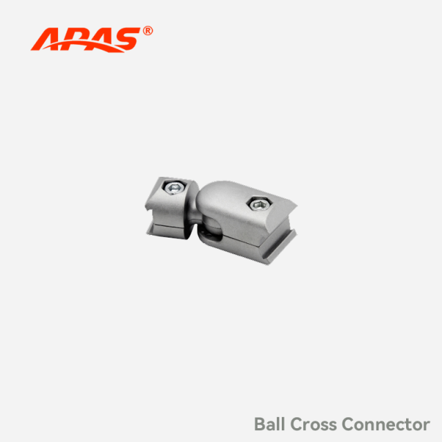 Ball Cross Connector APAS.D28.JT.MAF aluminum multi-angle lean pipe joint
