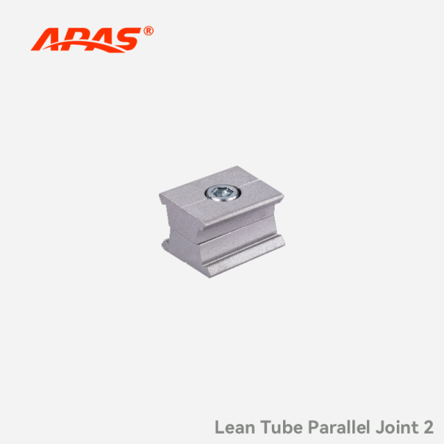 Lean Tube Parallel Joint 2 aluminum connector for modular lean pipe systems