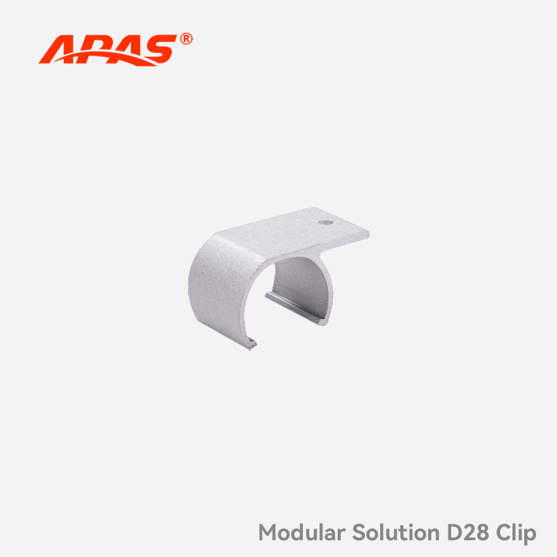 APAS D28 Aluminum Alloy Lean Tube Table Panel Clip, Fastener for Industrial Modular Workstation & Assembly Table Frame