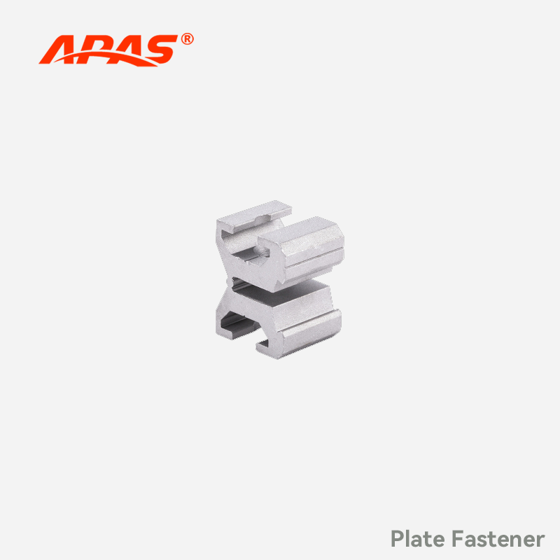 Plate Fastener aluminum lean pipe connector for mounting kanban boards and components