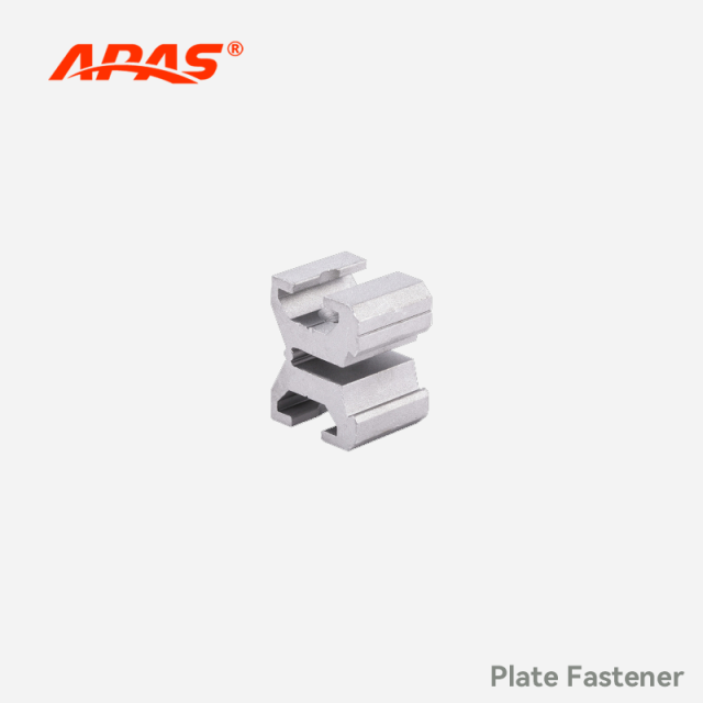 Plate Fastener aluminum lean pipe connector for mounting kanban boards and components