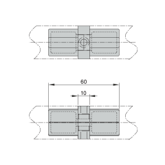 D28JT.O lean pipe inner fastener dimension technical drawing