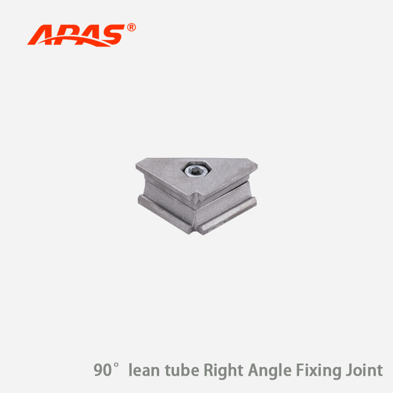 Aluminum Alloy 90 Degree Right Angle Fixing Joint for Industrial Lean Tube Assembly