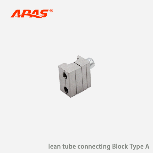 Aluminum Alloy M6 Lean Tube Connecting Block Type A for Panel and Pulley Mounting