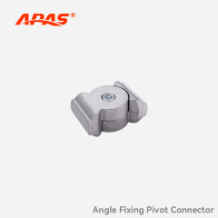 Lightweight aluminum alloy angle fixing pivot connector (68.1g) for modular structural design