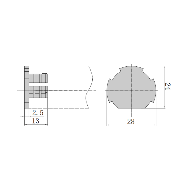 PP plastic end cap for 28T groove lean pipe used for end protection and decoration