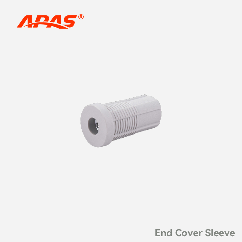 Lean pipe end connector, ABS material, compatible with 28mm lean tube systems