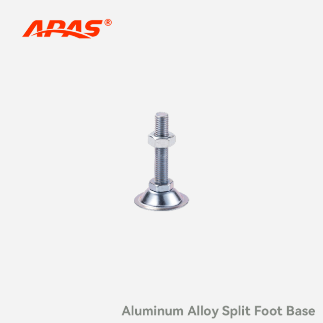 Metal leveling foot for lean pipe, cold-rolled carbon steel, industrial workbench base