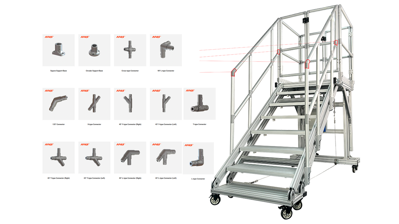 APAS High Strength Precision Die-Cast Balustrade Connectors
