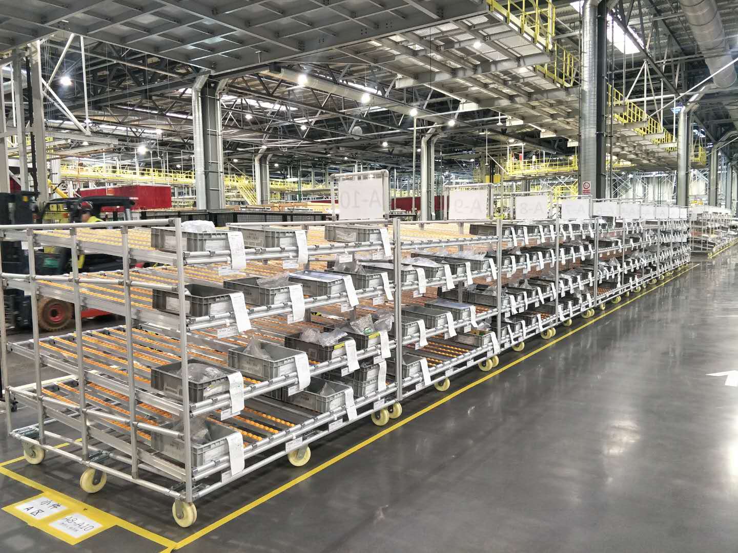 Flow Rack Cart Lean Tube Assembly