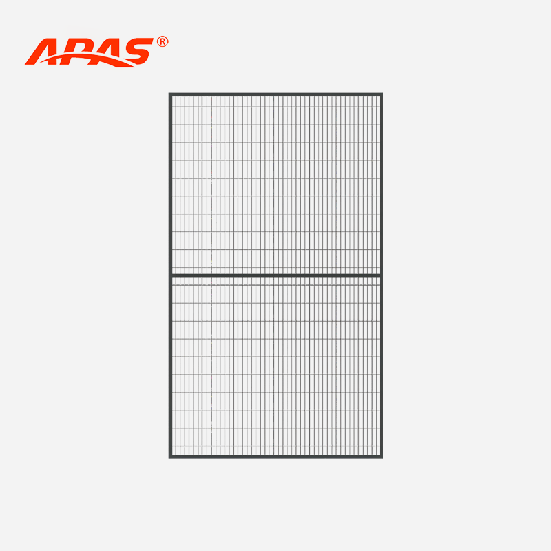 High-strength welded wire mesh partition panel for robot safety fencing