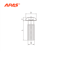 Socket button head screw dimensions for aluminum profile internal connection