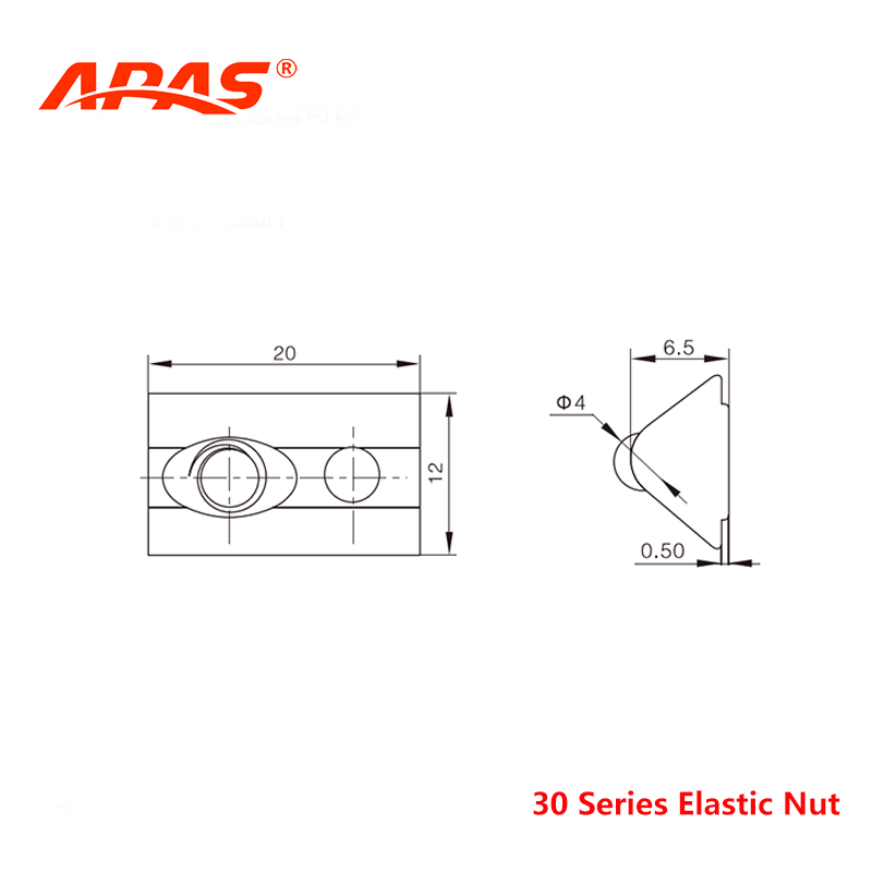 Aluminum Profile Elastic Nut Specifications and Sizes