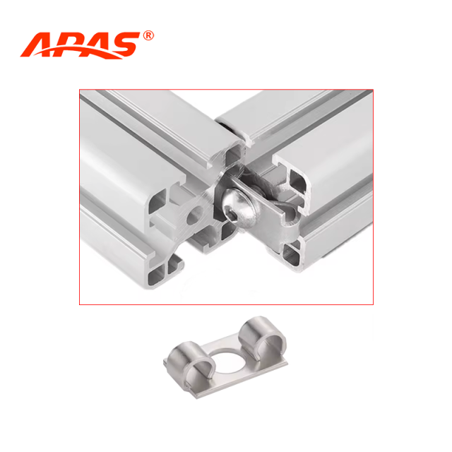 Concealed 90 degree right-angle joint connection using elastic profile fastener