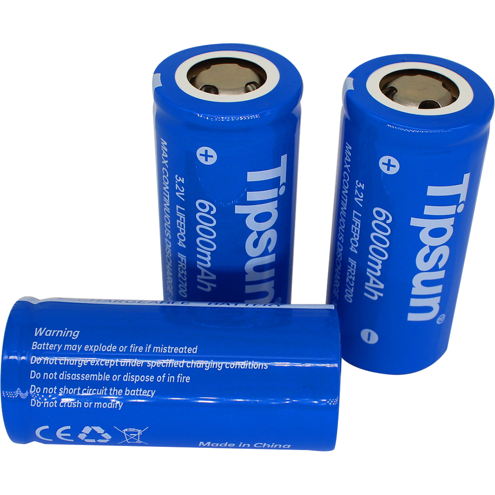 32700 Factory Wholesale 3.2V 6Ah LiFePO4 Cylindrical Battery Cell, Bulk LFP Cells for Home Commercial