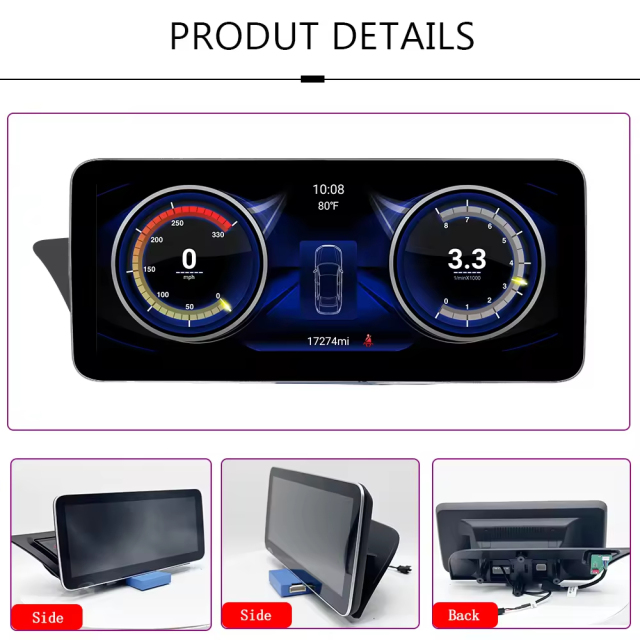 Autoradio Android 14 Car Multimedia Player for Audi A4 B8 A5 2009-2017 Gps Navi Stereo Screen System Wifi Wireless Carplay Auto Car Radio Screen Monitor Display