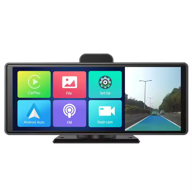 10.26 Inch CarPlay Screen Android Auto Car Player Stereo Radio Rear Camera Monitor Kits Dash Cam DVR BT GPS Map OEM Factory Portable Carplay Screen For All Cars