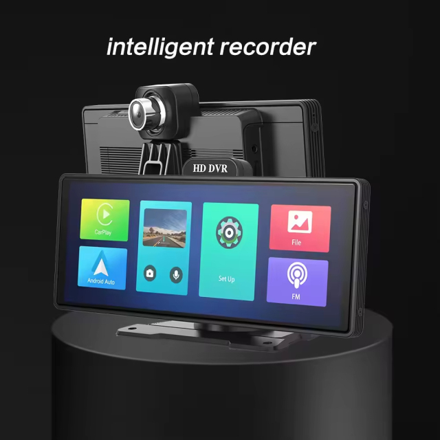 10.26 Inch CarPlay Screen Android Auto Car Player Stereo Radio Rear Camera Monitor Kits Dash Cam DVR BT GPS Map OEM Factory Portable Carplay Screen For All Cars