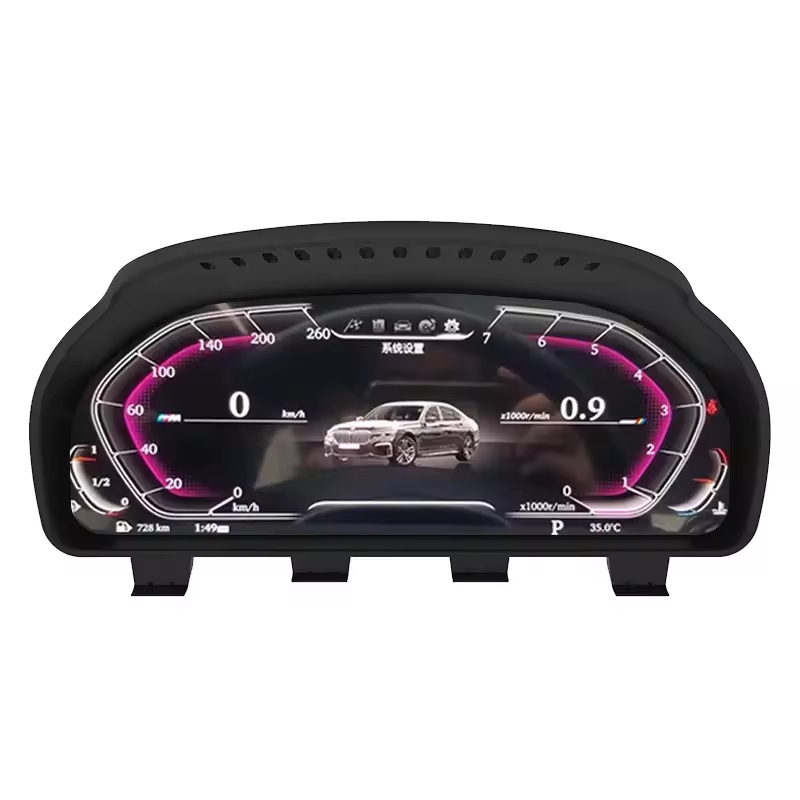 12.3 Inch Multimedia Digital Screen Instrument Cluster Monitor for Bmw F10 New Upgrade 5 Series Car Digital Dashboard HD Screen Speed Fuel Volume Factory Wholesale Customization