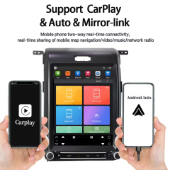 Android 14 12.1 Inch Car Dvd Radio Audio Stereo Player Touchscreen for 2013-2015 Ford F150 With Carplay Android Auto GPS Navigation BT Car Multimedia Entertainment System