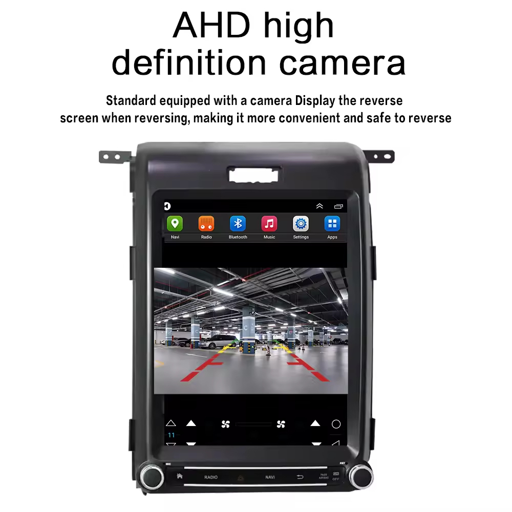 Android 14 12.1 Inch Car Dvd Radio Audio Stereo Player Touchscreen for 2013-2015 Ford F150 With Carplay Android Auto GPS Navigation BT Car Multimedia Entertainment System