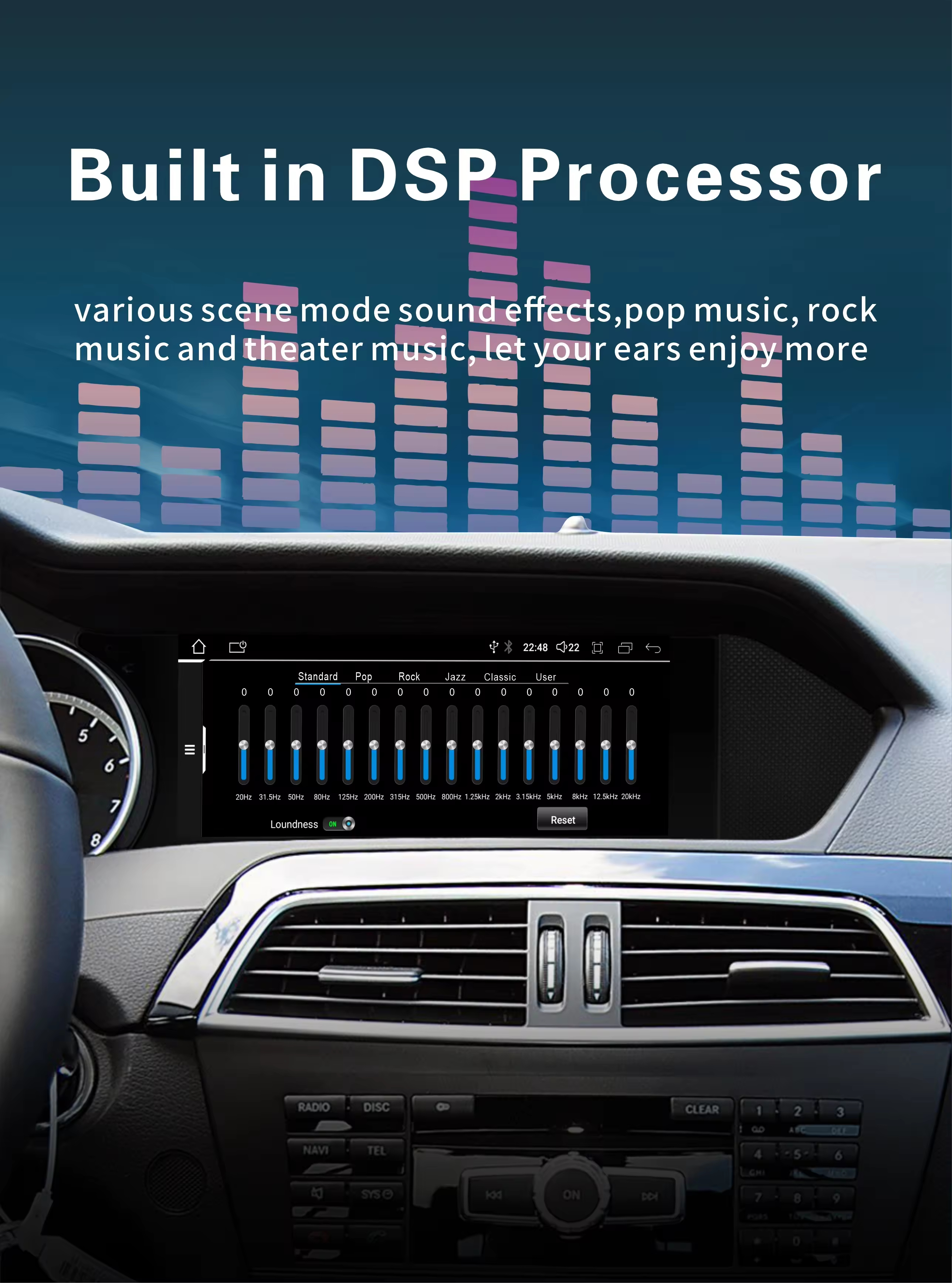 8.8 Inch Car Digital Dashboard Car Dvd Multimedia Radio Player for Mercedes Benz C-Class W204 S204wireless Carplay Android AUTO Screeb Car Audio Stereo Player Touch Screen Customization Wholesale Source Factory 8581 Qualcomm 665 680