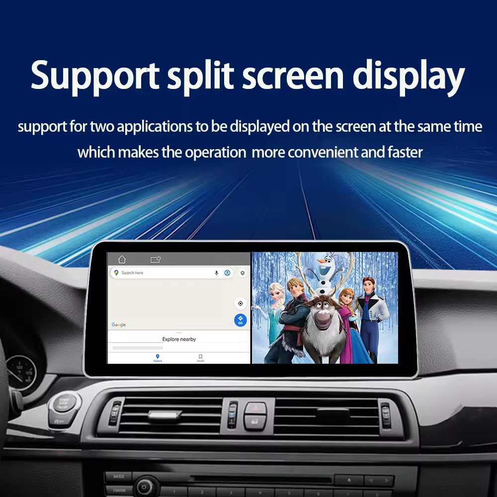 BMW 5 Series F10 F11 2011-2016 Car Gps Navigation Dvd Player Android 14 Cic/nbt Carplay 12.3inch Dashboard Multimedia Player Car Radio Audio Stereo Player Source Factory Customization 8581 Qualcomm665 680