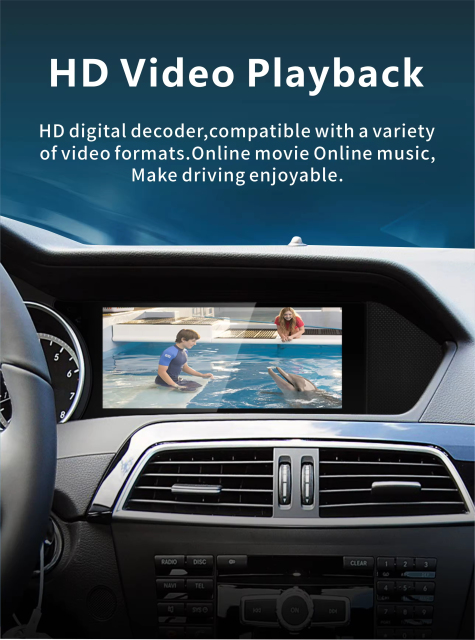 8.8 Inch Car Digital Dashboard Car Dvd Multimedia Radio Player for Mercedes Benz C-Class W204 S204wireless Carplay Android AUTO Screeb Car Audio Stereo Player Touch Screen Customization Wholesale Source Factory 8581 Qualcomm 665 680