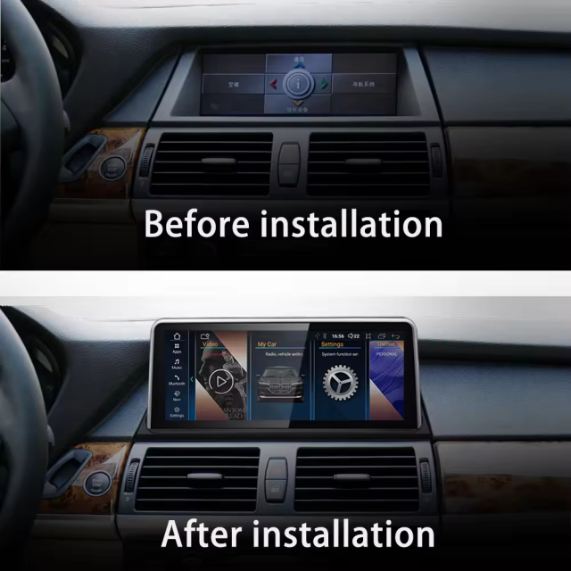 Android 14 Car Audio Auto Radio Dvd Player for Bmw X5 E70 X6 E71 2007-2013 Android Stereo radio Car Screen Carplay Touch Screen 8581 Qualcomm 665 680 Car Entertainment System Multimedia Player