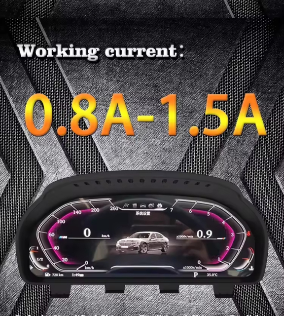 12.3 Inch Multimedia Digital Screen Instrument Cluster Monitor for Bmw F10 New Upgrade 5 Series Car Digital Dashboard HD Screen Speed Fuel Volume Factory Wholesale Customization