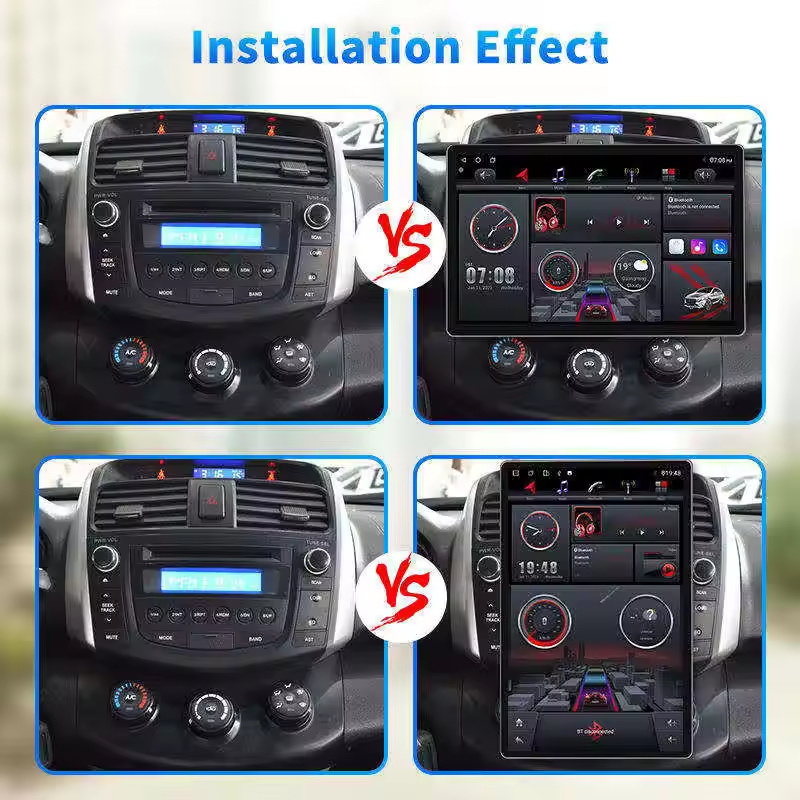 13.inch Android 13 360 Degrees Rotating 2 Din Universal Car Head Unit Car Radio Player Audio Stereo DVD Player Wireless Carplay Android Auto Touch Screen GPS Navigation Subwoofer  Universal Tesla Style Screen