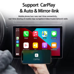 13.inch Android 13 360 Degrees Rotating 2 Din Universal Car Head Unit Car Radio Player Audio Stereo DVD Player Wireless Carplay Android Auto Touch Screen GPS Navigation Subwoofer  Universal Tesla Style Screen