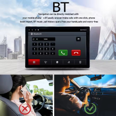 13.inch Android 13 360 Degrees Rotating 2 Din Universal Car Head Unit Car Radio Player Audio Stereo DVD Player Wireless Carplay Android Auto Touch Screen GPS Navigation Subwoofer  Universal Tesla Style Screen