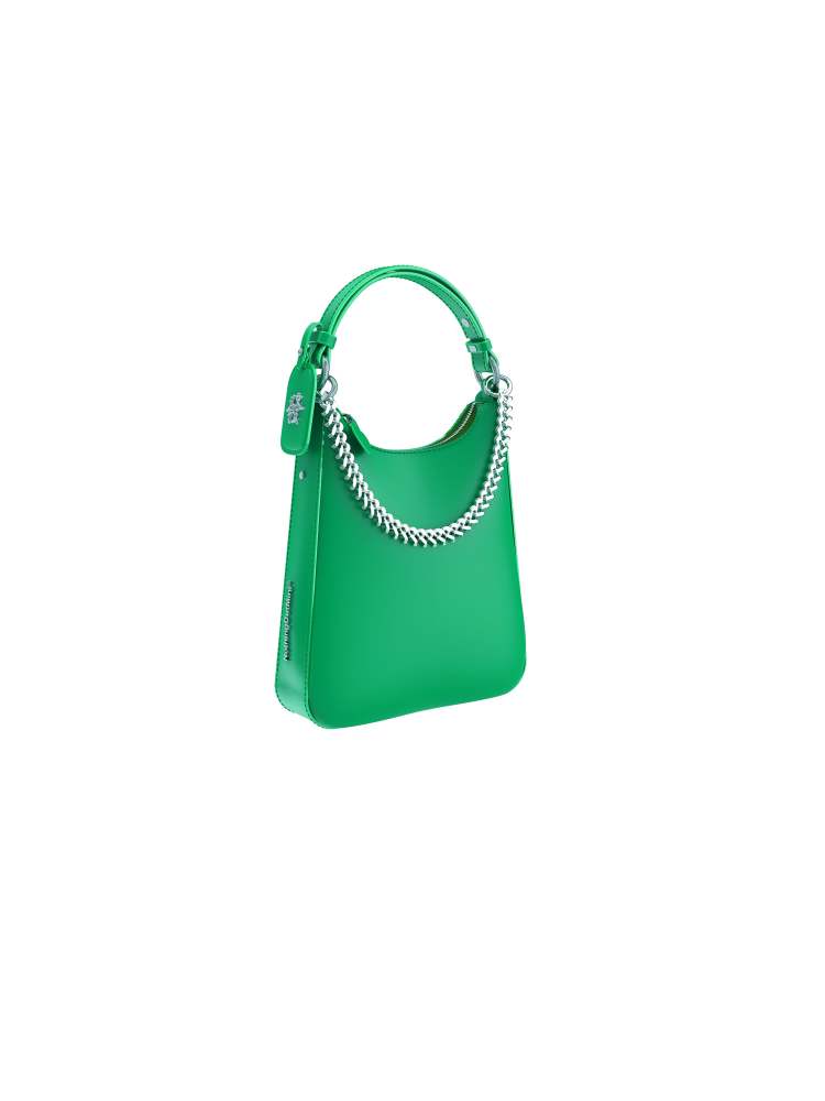 NBM 2024 "MAKE ME RICH" Cowhide Shoulder Bag (Mahjong Green）