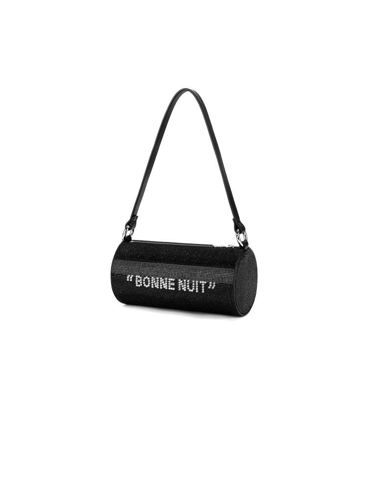 Diamond bowling hand bag（Crystal Black）