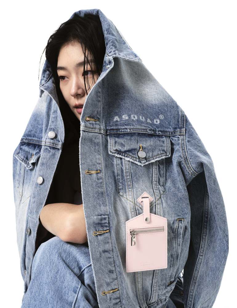 ASQUAD®xNBM earphone bag+Daniel （Pink)