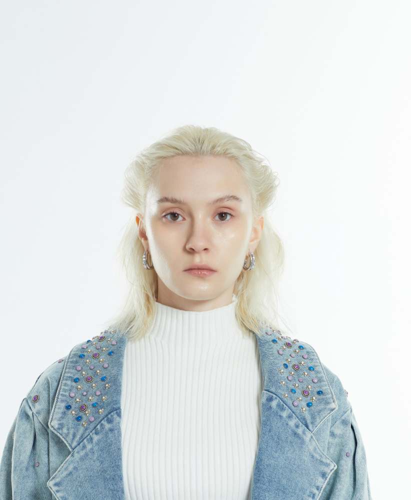 Minimalist crystal hoop Earrings
